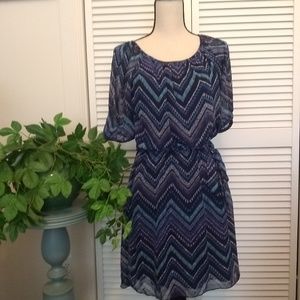 Chevron black and blue